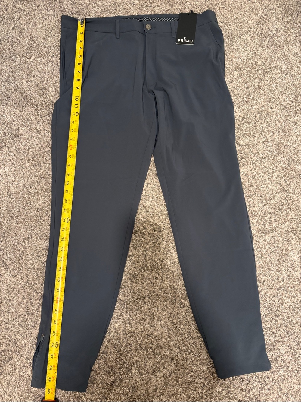 PRIMO Men's Athletic Apparel Pants Gray Size 38 Tall